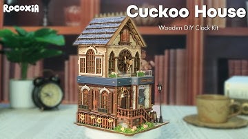 Build a Charming DIY Clock | Cuckoo House Wooden Clock Kit by Rocoxia #cuckooclock #diyprojects