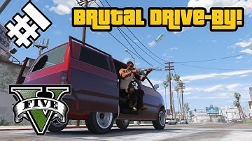 GTA 5 EUPHORIA MOD - BRUTAL DRIVE BY #1