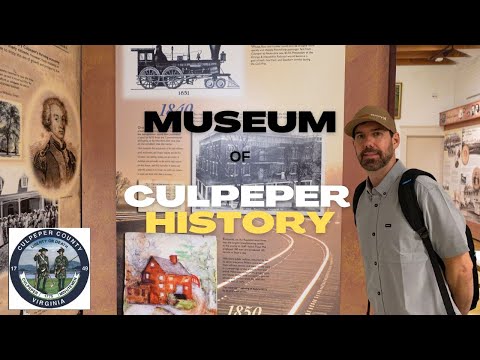 Walk thru the CULPEPER HISTORY MUSEUM