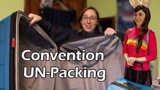 Unpack Cosplay With Me - How I Organize and Clean After Anime Conventions