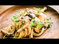 【No voice,English sub】How to make mushroom pasta?