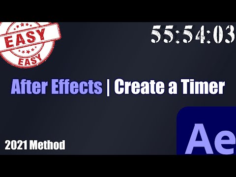 After Effects | (EASY!) Make A Custom Timer!
