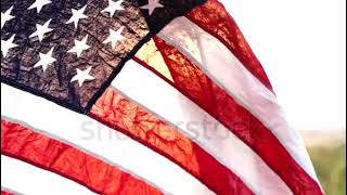 stock footage close up american flag waving on sunset with soft focus slow motion concept of memoria screenshot 4