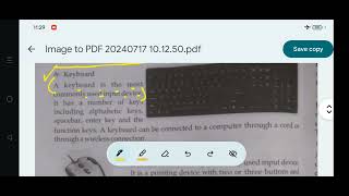 Input Device:Keyboard/Introduction to Computer/CBSE Class.7 Computer Science (Ajanta Book) Chapter-1