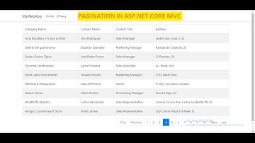 Pagination in ASP.NET Core Mvc application
