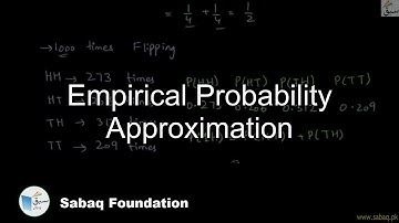 Empirical Probability Approximation, Math Lecture | Sabaq.pk