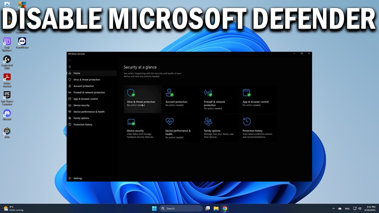 How To Disable Microsoft Defender Antivirus in Windows 11 - Easy Fix ...