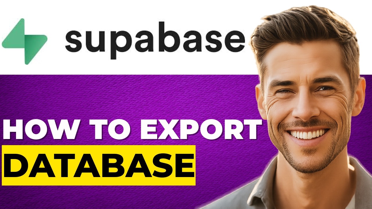 How to Export Supabase Database 2026 Right Way - YouTube