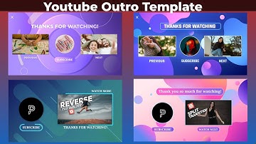 Professional Youtube Outro Template in Kinemaster (Free & Easy to Edit)