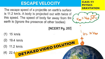 The escape speed of a projectile on earth