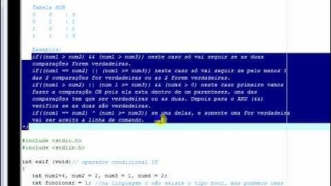 Curso de programação em C/C++  Aula08 (Operadores condicionais, IF, ELSE, ? e SWITCH)