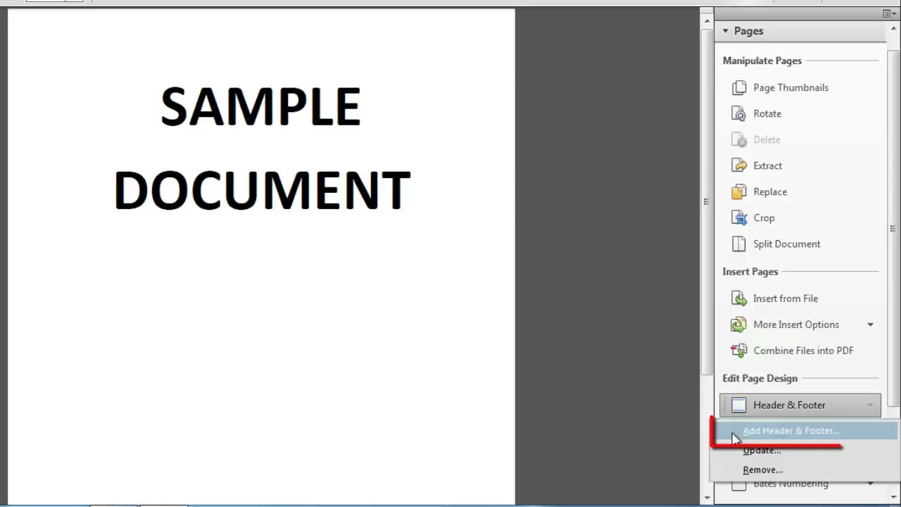 PDF Tutorial: How to Add Page Numbers