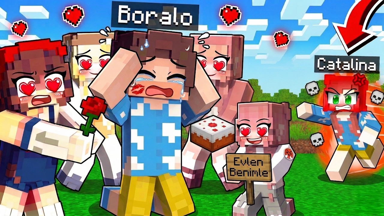 TÜM KIZLAR BORALO'YA AŞIK OLDU 😍 - Minecraft
