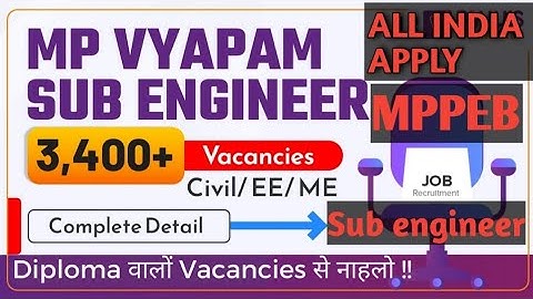 MPPEB Sub Engineer recruitment 2022 Form kaise bhare|How to fill mppeb form 2022| mppeb form in mob.