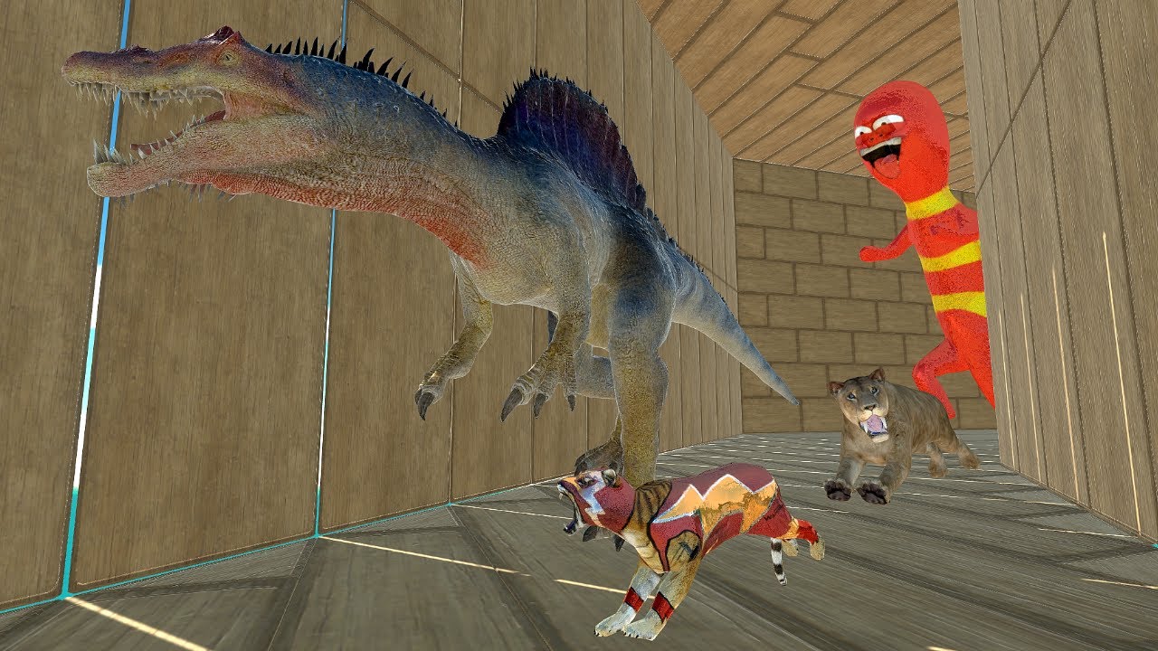 WOOD TUNNEL OF DEATH - RUN FAST BEFORE RED LARVA GETS YOU!! - Animal Revolt Battle Simulator