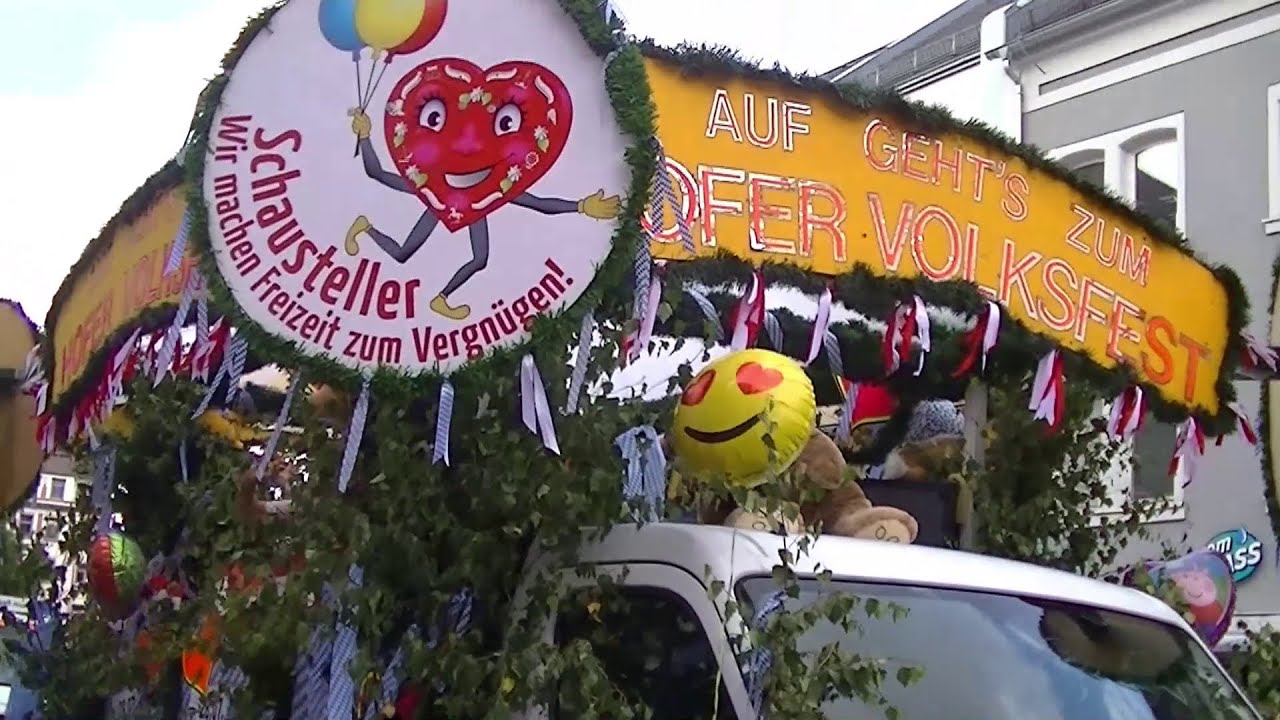 Hofer Volksfest 2023: Der Umzug und der Anstich am 28.07.2023