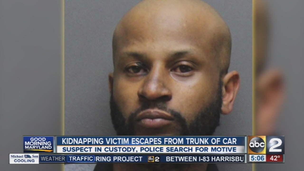 Kidnapping victim escapes from trunk of car in Harford County - YouTube