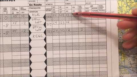 VFR Nav Log (Video 9) Totals