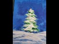 Acrylic Painting Lesson Stencil Christmas Tree Part Two