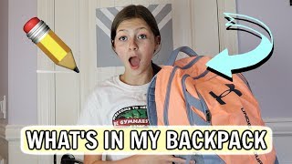 What's in my backpack for school! (sophomore year)