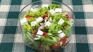 Quick and easy Greek salad recipe with celery ❗️