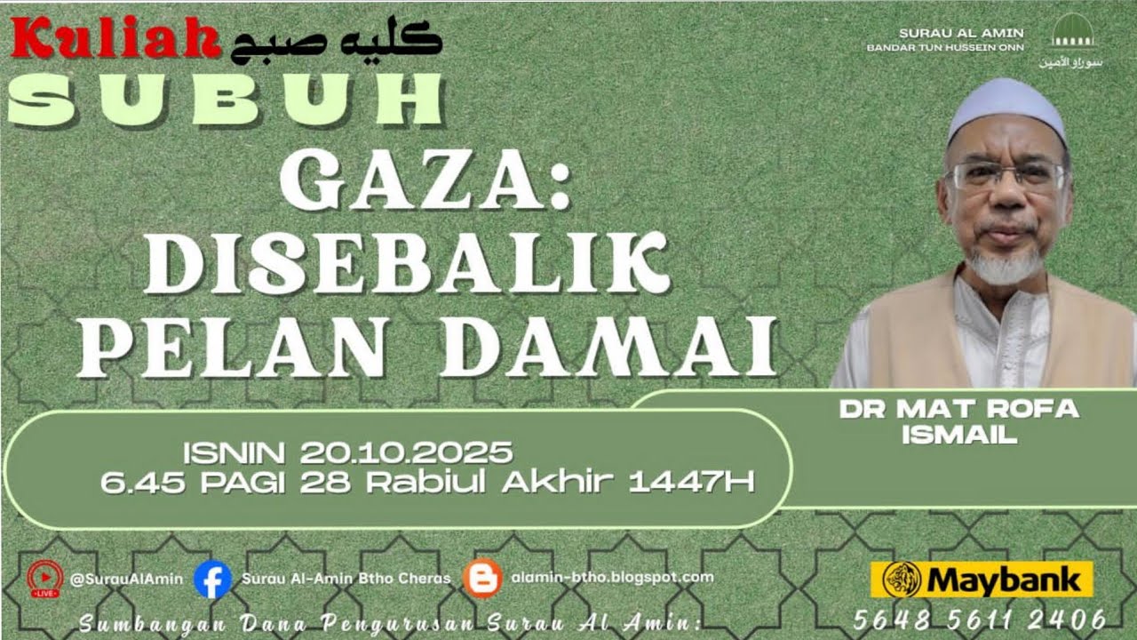 Gasa: Di Sebalik Pelan Damai | Dr Mat Rofa