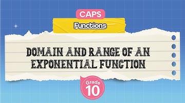 [GRADE 10] Domain and Range of an Exponential Function