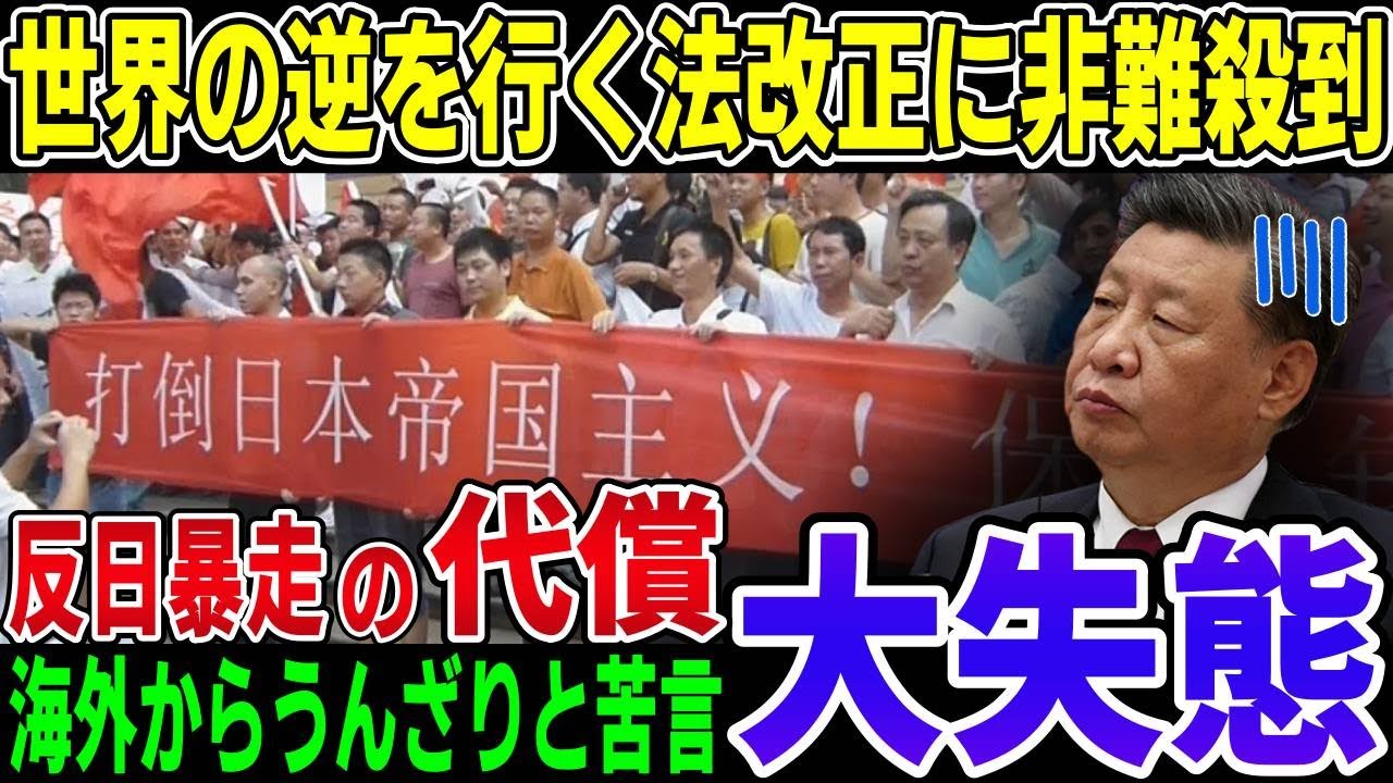 嫌われる中国!反日と世界の逆を行く法改正に非難殺到。海外からうんざりと言われたワケとは…【海外の反応】 《日本の恵》 YouTube