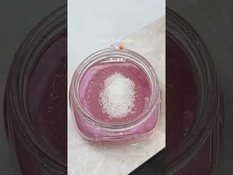 [ASMR] Satisfying Aesthetic DIY Homemade Peach Scrub for Sensitive Skin 🍑 | Soft & Satisfying Mixing