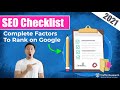 Ultimate SEO Checklist 2021 - 72 Must-Have Items For A High Google Ranking Website