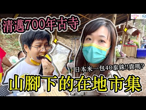 泰國清邁古寺山下的在地人市集｜路邊有賣螞蟻蛋，你吃過嗎？ Hello Elie x @Amazing Thailand