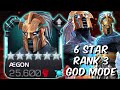 6 Star Aegon Rank 3 God Mode - MAXIMUM BEYOND GOD TIER POWER!!! - Marvel Contest of Champions