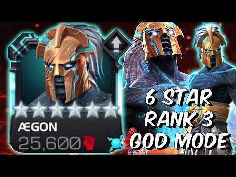 6 Star Aegon Rank 3 God Mode - MAXIMUM BEYOND GOD TIER POWER!!! - Marvel Contest of Champions