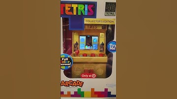 Tetris Arcade Classics 40th Anniversary Metallic Gold Electronics Equipment Video Game Cabinets