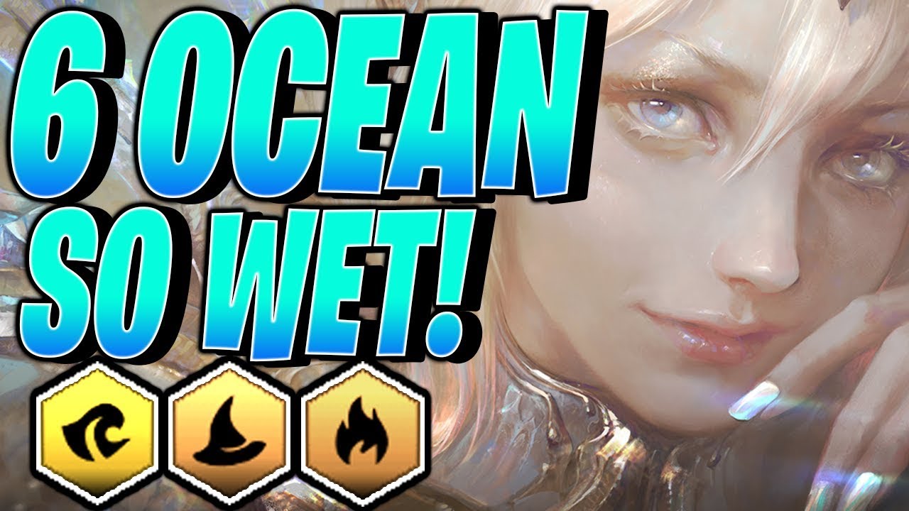 6 OCEAN (UNLIMITED SPELLS!) - Teamfight Tactics TFT RANKED STRATEGY Best Comps Beginners Guide SET 2