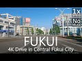 4K Fukui City Morning Drive