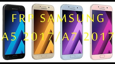 Samsung Galaxy A5 (2017)/ A7 (2017) FRP Unlock or Google Account Bypass || Android 8/9
