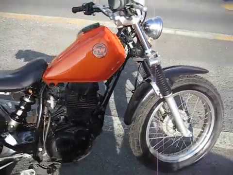 ☆TW200 2JL スカチューン仕様 オレンジタンク 始動走行チェック動画