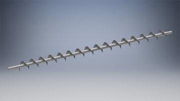 Моделирование и сборка шнека в Inventor - Видео уроки по Inventor