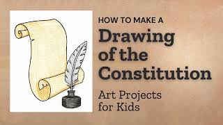 Easy How to Draw the Constitution Lesson for Kids