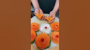 Super salad decoration idea, how to decorate salad, cucumber decoration #shorts #shortviral