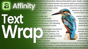 How to Wrap Text Around an Image in Affinity