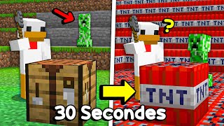 Minecraft mais le Monde change toutes les 30 SECONDES..