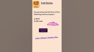 RFID & QR Code Explained! How They Work & Where They Are Used 🔑📱#shorts #fullform