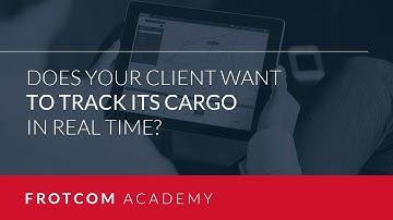 Does your client want to track its cargo in real time?