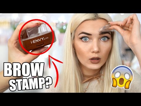 TESTING WEIRD STAMP ON EYEBROWS! DOES IT WORK!?