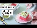 Youtube Trending Viral Video - Eggless Rose Milk Cake recipe