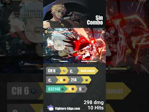 Sin counter hit 6k conversion #ggst_si #sinkiske #ggst #guiltygear #strive #combos #fgc #shorts