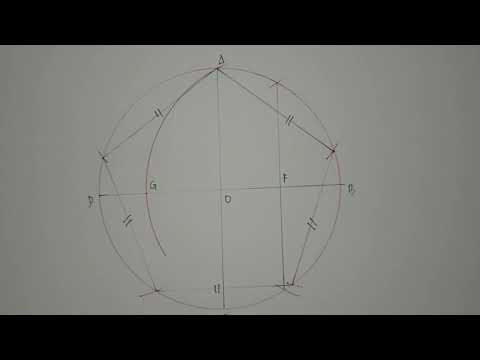Konstruksi Geometri Segi - Membuat Segi Lima dan Segi Enam Beraturan
