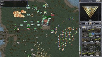 Red Alert Remastered-Random VS 7 Hard Soviet AI "A Pattern of Islands"